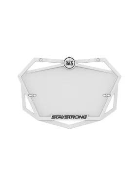 Stay Strong Plate White Pro